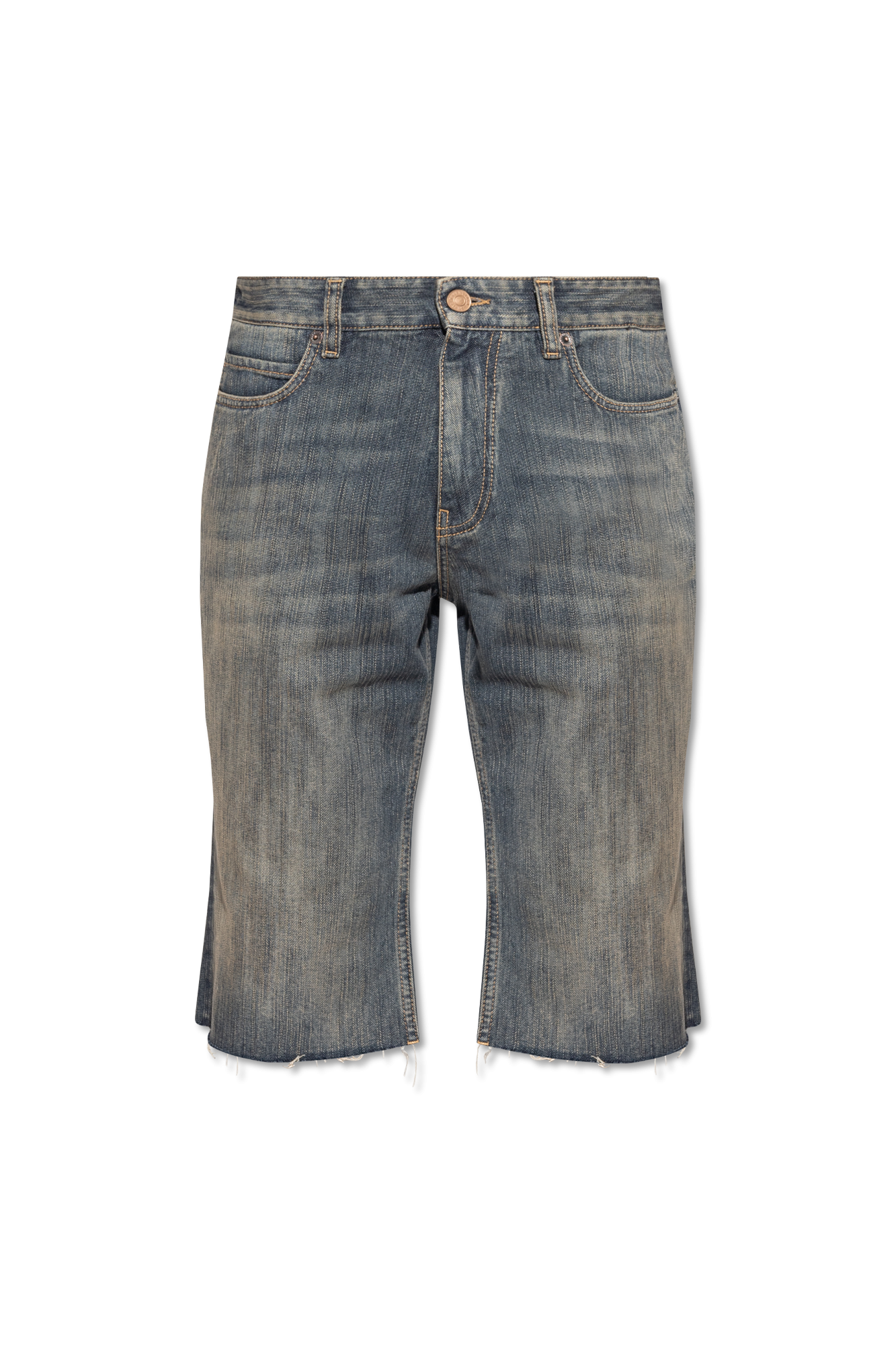 Balenciaga denim shorts store